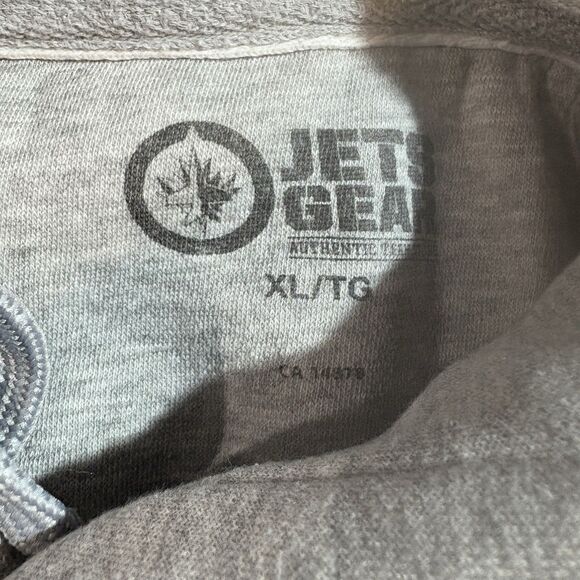 Jets Gear Hoodie Men XL Gray Pullover Winnipeg Logo Canada Hockey Fan Sweatshirt - Picture 4 of 8